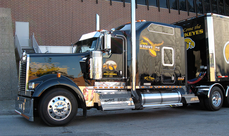 Iowa Hawkeye Football "Hawk Truck" | TanTara Transportation